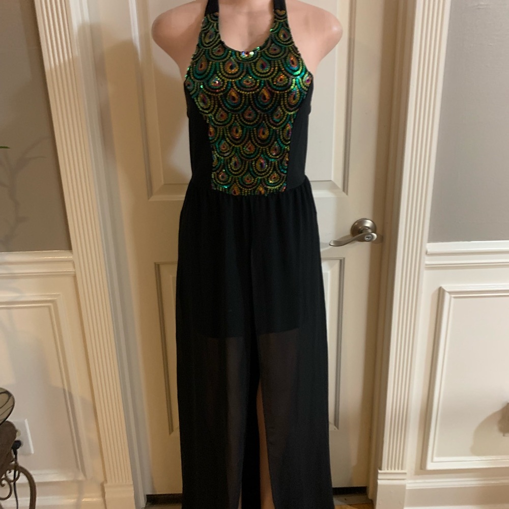 Women’s junior halter black dress size (M) - Picture 6 of 12